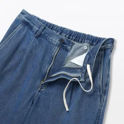 Online Muji Jean coupe droite en denim mélangé kapok pour homme