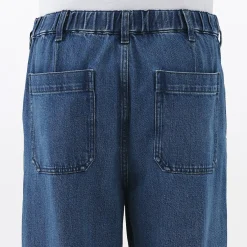 Online Muji Jean coupe droite en denim mélangé kapok pour homme