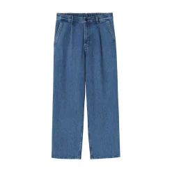 Online Muji Jean coupe droite en denim mélangé kapok pour homme