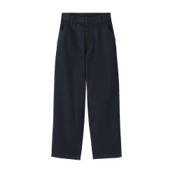 Clearance Muji Jean denim coupe large en kapok mélangé pour femme