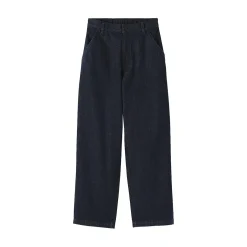 Clearance Muji Jean denim coupe large en kapok mélangé pour femme
