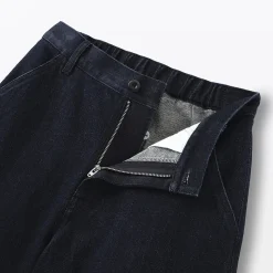 Clearance Muji Jean denim coupe large en kapok mélangé pour femme