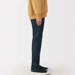 Clearance Muji Jean slim en denim extensible pour homme ‐ Indigo
