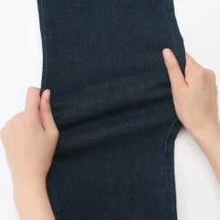 Clearance Muji Jean slim en denim extensible pour homme ‐ Indigo