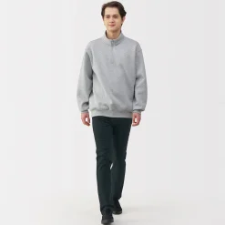 Outlet Muji Jean slim en denim extensible pour homme ‐ Noir