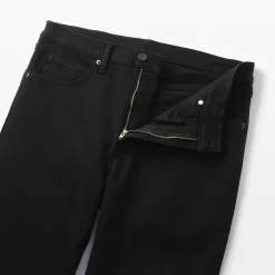 Outlet Muji Jean slim en denim extensible pour homme ‐ Noir