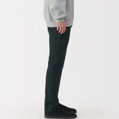 Outlet Muji Jean slim en denim extensible pour homme ‐ Noir