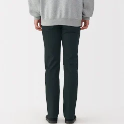 Outlet Muji Jean slim en denim extensible pour homme ‐ Noir