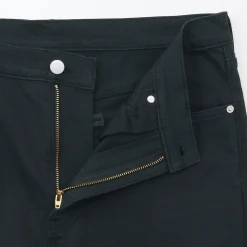 Outlet Muji Jean slim en denim extensible pour homme ‐ Noir