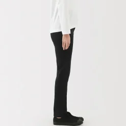Discount Muji Jean slim en denim stretch pour femme ‐ Noir