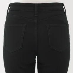 Discount Muji Jean slim en denim stretch pour femme ‐ Noir