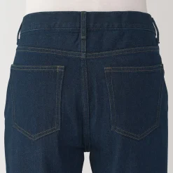 Hot Muji Jeans à Jambe Droite en Mélange de Kapok pour homme