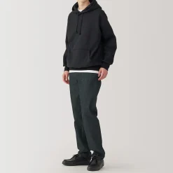 Sale Muji Jeans à Jambe Droite en Mélange de Kapok pour Homme ‐ Noir