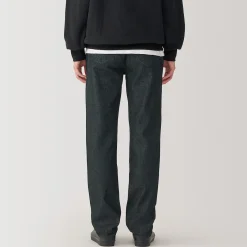 Sale Muji Jeans à Jambe Droite en Mélange de Kapok pour Homme ‐ Noir