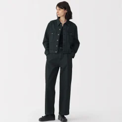 Best Muji Jeans en washi et denim pour femme Gris Foncé