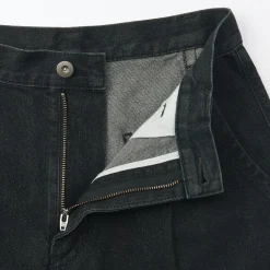 Best Muji Jeans en washi et denim pour femme Gris Foncé