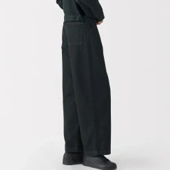 Best Muji Jeans en washi et denim pour femme Gris Foncé