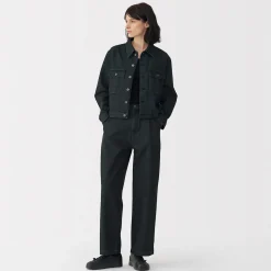 Best Muji Jeans en washi et denim pour femme Gris Foncé