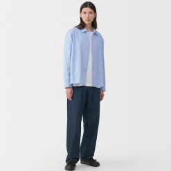 Best Muji Jeans large en washi et denim pour homme Bleu Marine Foncé