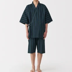 Sale Muji Jinbei en coton Shijira unisexe