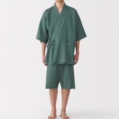 Best Muji Jinbei en lyocell gaufré unisexe