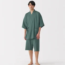 Best Muji Jinbei en lyocell gaufré unisexe