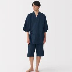 Best Muji Jinbei en lyocell gaufré unisexe