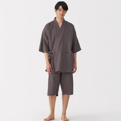 Best Muji Jinbei en lyocell gaufré unisexe