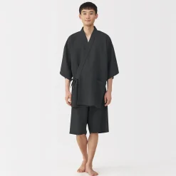 Best Muji Jinbei en lyocell gaufré unisexe