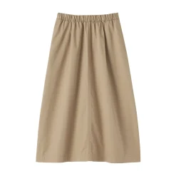 Sale Muji Jupe midi à la coupe confortable en coton délavé pour femme