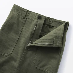 Sale Muji Jupe midi coupe droite avec motif de chevrons et en coton pour femme