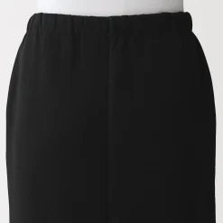 Muji Jupe midi en sweat léger et coton mélangé pour femme