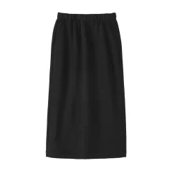 Muji Jupe midi en sweat léger et coton mélangé pour femme