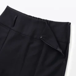 Discount Muji Jupe midi plissée en sergé de polyester pour femme