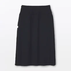 Discount Muji Jupe midi plissée en sergé de polyester pour femme