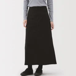 Outlet Muji Jupe trapèze en chino extensible pour femme