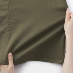 Outlet Muji Jupe trapèze en chino extensible pour femme