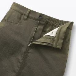 Outlet Muji Jupe trapèze en chino extensible pour femme