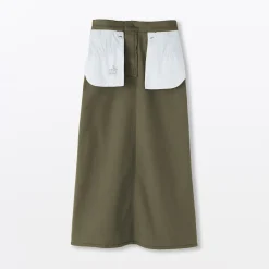 Outlet Muji Jupe trapèze en chino extensible pour femme