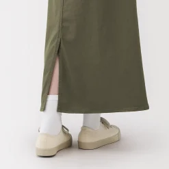 Outlet Muji Jupe trapèze en chino extensible pour femme