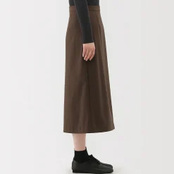 Sale Muji Jupe évasée en stretch brossé pour femme
