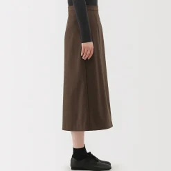 Sale Muji Jupe évasée en stretch brossé pour femme