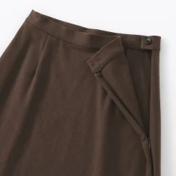 Sale Muji Jupe évasée en stretch brossé pour femme