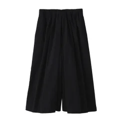 Muji Jupe-culotte légère en sergé de kapok mélangé pour femme