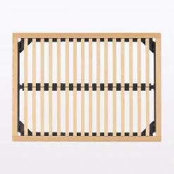 Outlet Muji Lit plateforme double en chêne