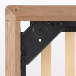 Discount Muji Lit plateforme double en noyer