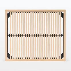 Clearance Muji Lit plateforme large double en chêne