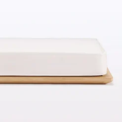 Outlet Muji Lit plateforme simple en chêne