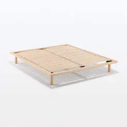 Best Muji Lit plateforme super king en chêne