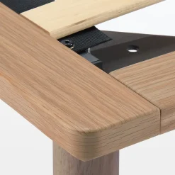 Muji Lit plateforme super king en noyer